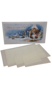 OPŁATEK 2xDUŻY + 2xMAŁY+ KOPERTA+MODLITWA ZESTAW