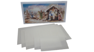 OPŁATEK 3xDUŻY + 2xMAŁY+KOPERTA+MODLITWA ZESTAW