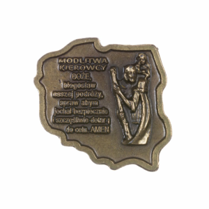 PLAKIETKA ŚWIĘTY KRZYSZTOF  MODLITWA EMBLEMAT