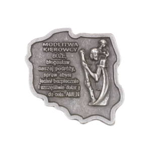 PLAKIETKA ŚWIĘTY KRZYSZTOF  MODLITWA EMBLEMAT