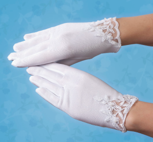 Rękawiczki komunijne pełne