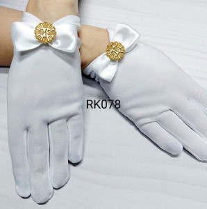 Rękawiczki komunijne pełne