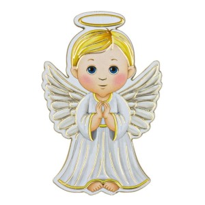 Aniołek zawieszka obrazek Sklejka 16 cm