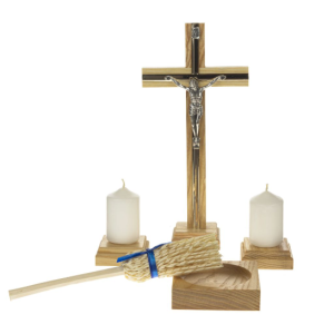 KOMPLET KOLĘDOWY DREWNIANY 22 CM ZESTAW JASNY