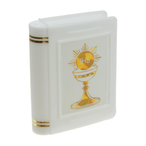 PUDEŁKO DO RÓŻAŃCA KSIĄŻECZKA KOMUNIA BIAŁE